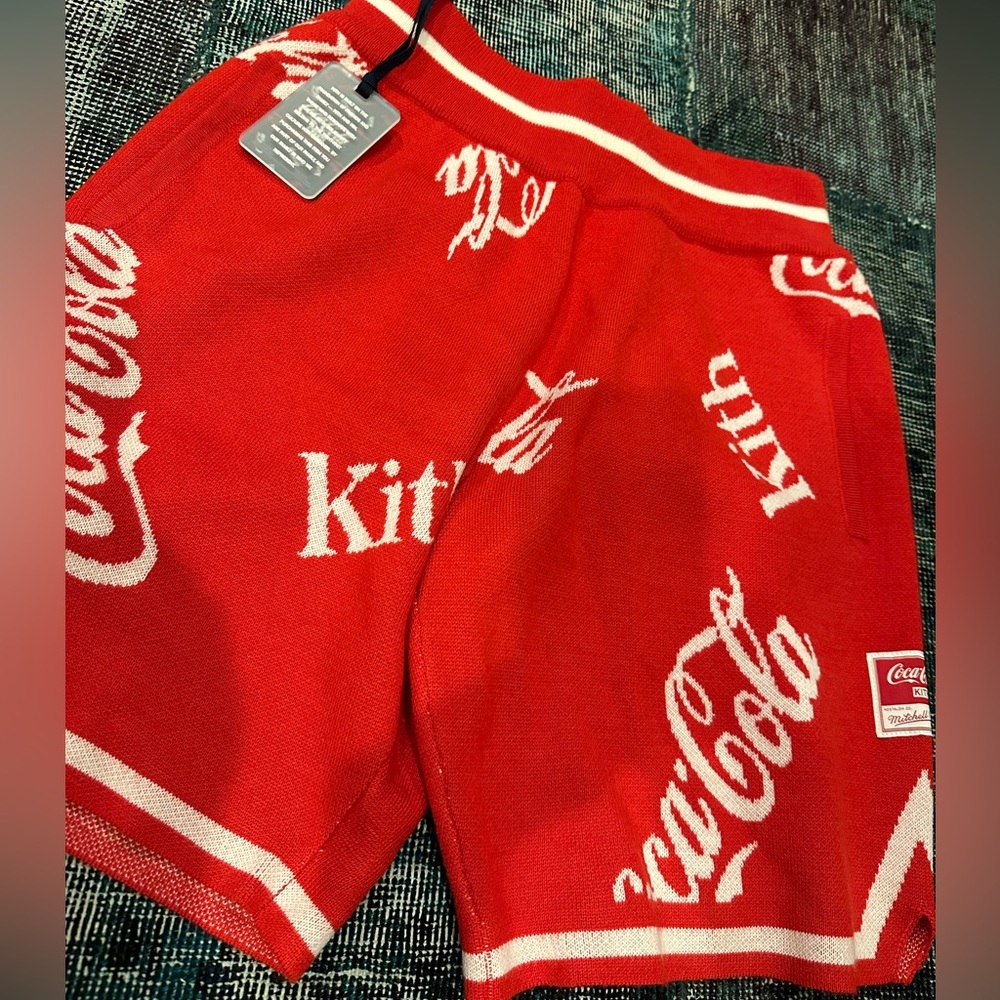 Kith x Coca-Cola x Mitchell & Ness Coke Logo Short